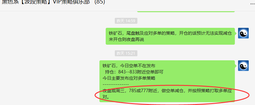 铁矿石：精准VIP策略（应对多单）完成35点利润