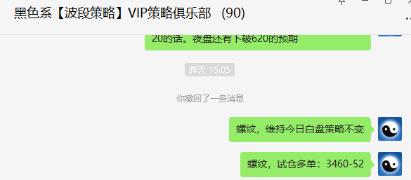 螺纹：VIP精准策略（短线多单）利润突破165点