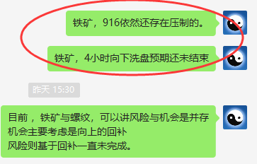 铁矿石：4小时精准实现快速洗盘，后又再度拉升