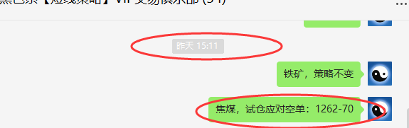 焦煤：日间VIP策略（日间空单）双向利润突破55点