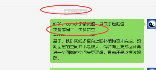 铁矿石：精准VIP策略（短空）成功完成50点利润