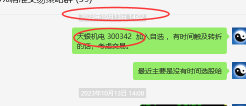 天银机电 300342：上周推送，本周交易，利润突破20%