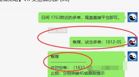 焦煤：VIP精准策略（日间）减+平利润突破40点