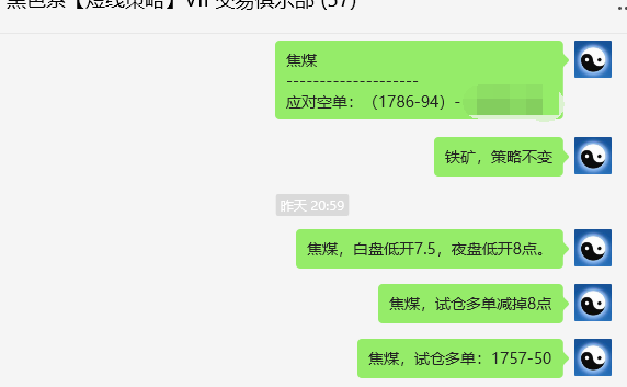 焦煤：VIP精准策略（日间）减+平利润突破55点