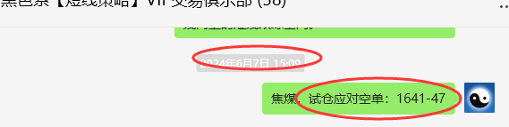 6月11日，焦煤：VIP精准策略（日间）多空减平50点