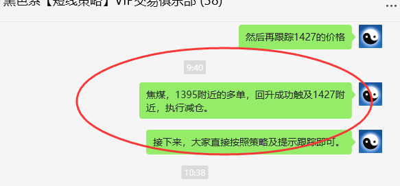 8月5日，焦煤：VIP精准交易策略（日间）多空减平67点