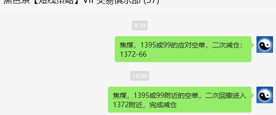 8月28日，焦煤：VIP精准交易策略（日间）多空减平70点