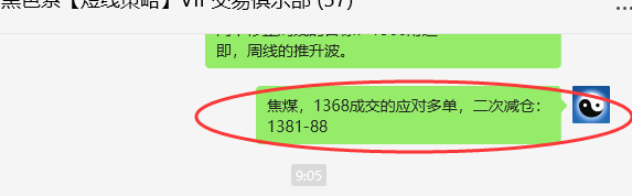 8月30日，焦煤：VIP精准交易策略（日间）多空减平77点