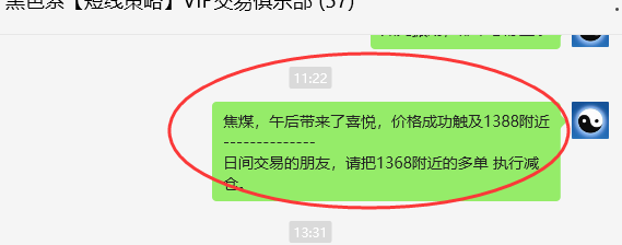 8月30日，焦煤：VIP精准交易策略（日间）多空减平77点