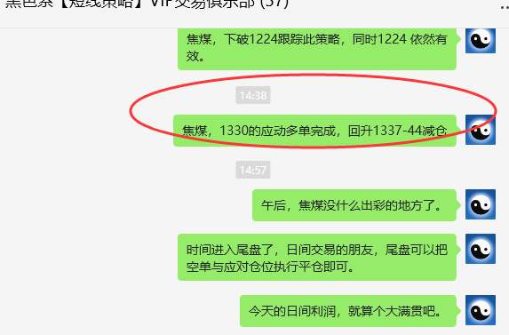 9月5日，焦煤：VIP精准交易策略（日间）多空减平53点