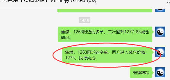 9月20日，焦煤：VIP精准交易策略（日间）多空减平50点