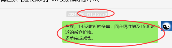 10月14日，焦煤：VIP精准策略（日间）多空减平96点