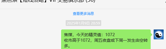 1月16日，焦煤：VIP精准交易策略（短多）跟踪利润触及80点